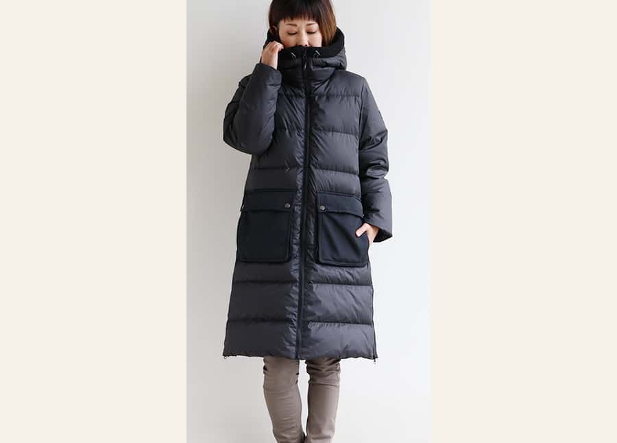 ダウンコート レディース ダウン ミドル丈 撥水 軽い 防風 暖かい