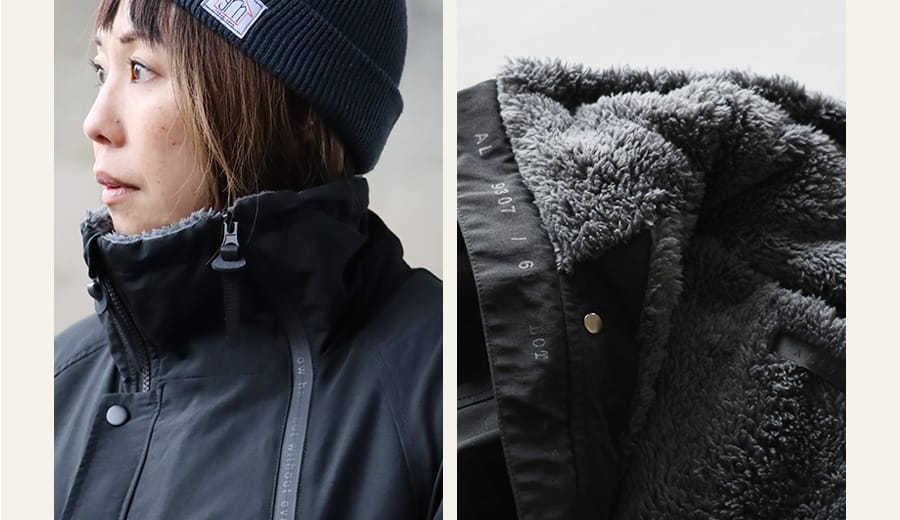 ベンチコート メンズ レディース 暖かい 裏ボア 撥水 防風 軽量 機能