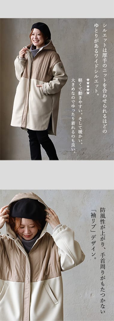 コート レディース 冬 着痩せ メルトンコート 裏地付き アウター